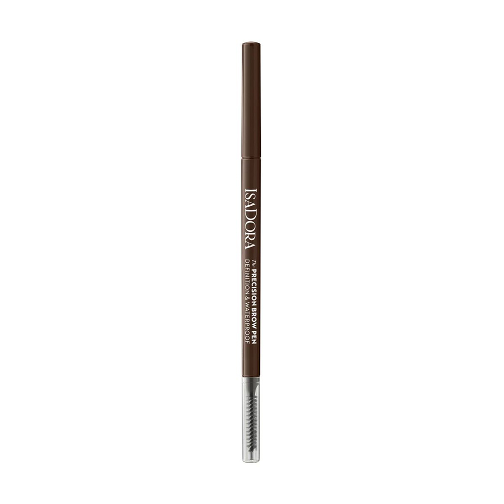 Автоматичний водостійкий олівець для брів IsaDora The Precision Eyebrow Pen Definition &amp; Waterproof зі щіточкою, 02 Dark Brown, 0.09 г